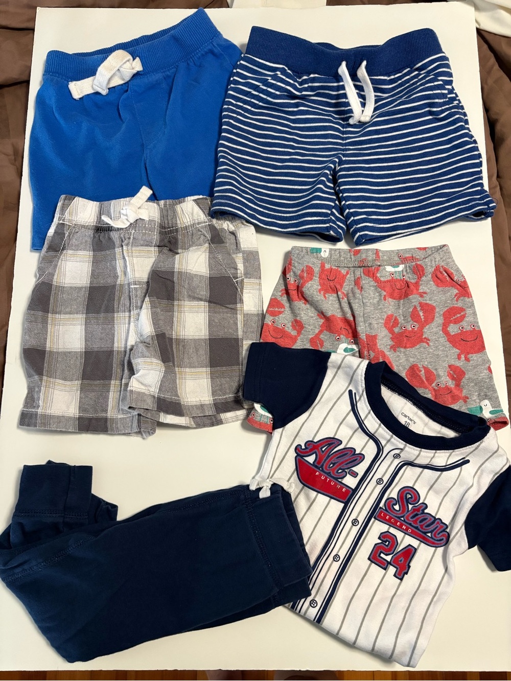 Lot summer shorts boys 18m